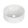 Cefito Ribbed Ceramic Basin Round 36cm Vessel Sink High-Gloss White Durable Above-Counter Ceramic Sink