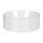 Cefito Ribbed Ceramic Basin Round 36cm Vessel Sink High-Gloss White Durable Above-Counter Ceramic Sink