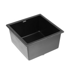 Cefito 45x45cm Granite Kitchen Sink, Black Single Bowl – Durable, Heat & Scratch Resistant, Easy-Clean R10 Corners Cefito 45x45cm Granite Kitchen Sink, Black Single Bowl – Durable, Heat & Scratch Resistant, Easy-Clean R10 Corners