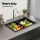 Cefito Granite Kitchen Sink 77x45cm Double Bowl Black - Heat & Scratch Resistant, 10-year warranty, Food-Safe Material
