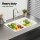 Cefito 77x45cm White Granite Double Bowl Kitchen Sink - Scratch & Heat Resistant, 10-year warranty, Hygienic, Durable
