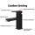 Cefito Matte Black Square Bathroom Basin Mixer Tap - 5-Star WELS, 35mm Ceramic, Brass & ABS, 178x120mm Faucet