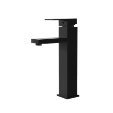 Cefito Matte Black Bathroom Basin Mixer Tap, Square Tall Faucet, 315mm, Brass & ABS, Watermark & WELS Certified