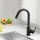 Cefito Kitchen Mixer Tap, Brass and ABS Plastic, 32.5cm x 17.9cm, Matte Black, 360° Swivel, Drip-Free,