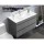 Cefito Vanity Unit with Basin, Eco-Friendly MDF, 915mm, Cement/White, Modern Bathroom Cabinet, Scratch-Resistant