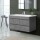 Cefito Vanity Unit with Basin, Eco-Friendly MDF, 915mm, Cement/White, Modern Bathroom Cabinet, Scratch-Resistant