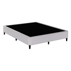 Artiss Mason Bed Frame, Metal, Double Size, Grey, 187x135x35cm, Premium Fabric Cover, Durable and Stylish Design