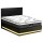 Artiss RGB LED Queen Bed Frame & 32cm Giselle Mattress Set - PVC Leather, Orthopaedic Support, Smart Lighting