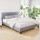 Artiss Neo Double Bed Frame - Grey, Modern Faux Linen Upholstery, Sturdy Wood & Metal, Easy Assembly, 300kg Capacity