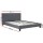 Artiss Neo Queen Bed Frame - Grey Faux Linen, High-Density Foam, Sturdy Wood & Metal, Easy Assembly