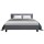 Artiss Neo Queen Bed Frame - Grey Faux Linen, High-Density Foam, Sturdy Wood & Metal, Easy Assembly