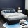 Artiss Nino Queen Bed Frame, Black PU Leather, Gas Lift Storage, Steel & Wood Construction, Easy Assembly, 215x160x87cm