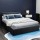 Artiss Nino Queen Bed Frame, Black PU Leather, Gas Lift Storage, Steel & Wood Construction, Easy Assembly, 215x160x87cm
