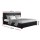 Artiss Nino Queen Bed Frame, Black PU Leather, Gas Lift Storage, Steel & Wood Construction, Easy Assembly, 215x160x87cm