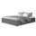Artiss Toki Double Size Gas Lift Bed Frame Grey Linen Upholstered with Storage Base and Wooden Slats 202x144cm