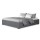 Artiss Toki Queen Size Bed Frame with Gas Lift Storage - Grey Linen, High-Density Foam, Steel Reinforced, Wood Slats