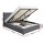 Artiss Vila Double Size Grey Bed Frame - Gas Lift, Faux Linen, Storage, Sturdy Steel Structure, Easy Assembly