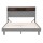 Artiss Queen Bed Frame Grey Faux Linen with LED Lights, Storage Headboard, Hidden Box, Timber Steel Base