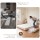 Artiss Double Boucle Fabric Compression Bed Frame with Headboard No Assembly Vacuum Compressed Teddy Velvet