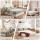 Artiss Double Boucle Fabric Compression Bed Frame with Headboard No Assembly Vacuum Compressed Teddy Velvet