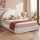 Artiss Queen Boucle Fabric Foam Bed Frame Vacuum Compressed No Assembly Removable Washable Cover Low Profile