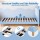 Artiss Kids King Single Upholstered Bear Bed Frame Blue White 180kg Capacity Child Safe Padding 118x213x107cm