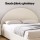 Artiss ELLA Double Bed Frame Gas Lift Storage Platform Boucle Fabric Upholstered Base with Padded Headboard Beige