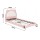 Artiss King Single Pink Kids Bed Frame Cute Kitty Upholstered Padded Headboard Waterproof PVC Leather