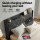Artiss Double Gas Lift Storage Bed Frame Upholstered Geometric Headboard Charcoal Grey with Charging Ports