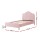 Artiss OLAN King Single Bed Frame, Velvet Upholstered, Pink, Solid Wood Slats, Plush Headboard, 180KG Capacity
