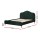 Artiss OLAN Queen Bed Frame, Velvet Upholstered, Dark Green, Solid Wood, Metal Legs, Plush Headboard, 300KG Capacity