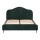 Artiss OLAN Queen Bed Frame, Velvet Upholstered, Dark Green, Solid Wood, Metal Legs, Plush Headboard, 300KG Capacity