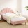 Artiss ROSY King Single Bed Frame - Pink Velvet Scallop Bedhead, Wood Frame, Easy Assembly, 1-Year Warranty