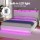 Artiss King Bed Frame Gas Lift Storage White PVC Leather with LED Headboard, 16 Colours, Wooden Slats, Sunset Series
