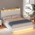 Artiss Queen Bed Frame White PVC Leather Gas Lift Storage with Headboard and LED Lights, 16 Colours, Modern Platform