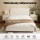 Artiss King Single Bed Frame Cloud Headboard White Bouclé Fabric, Wood and Metal Platform Base, 300KG Capacity
