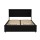 Artiss Dunn Double Size Bed Frame with LED, 4 Drawers, Black PU Leather, Foam Padding, Wooden Slat Support, 16 Colours