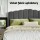 Artiss FION King Size Bed Frame Velvet Grey Upholstered with Gas Lift Storage, Padded Headboard, Wooden Slats