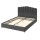 Artiss FION Queen Size Bed Frame Velvet Grey Upholstered with Gas Lift Storage, Padded Headboard, Wooden Slats