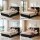 Artiss Queen Horizontal Gas Lift Bed Frame Black Velvet with LED and USB Type‑C Charging Station 164x228cm