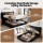 Artiss Queen Horizontal Gas Lift Bed Frame Black Velvet with LED and USB Type‑C Charging Station 164x228cm