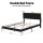 Artiss Double Upholstered Bed Frame Adjustable Headboard RGB Mood Lighting Corduroy Velvet 300kg Capacity