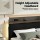 Artiss Double Upholstered Bed Frame Adjustable Headboard RGB Mood Lighting Corduroy Velvet 300kg Capacity