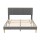 Artiss Double Upholstered Bed Frame Grey Corduroy Velvet Adjustable Headboard RGB Mood Lighting 300kg