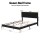 Artiss Queen Upholstered Bed Frame Adjustable Headboard RGB Mood Lighting Dark Corduroy Velvet 300kg