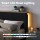 Artiss Queen Upholstered Bed Frame Adjustable Headboard RGB Mood Lighting Dark Corduroy Velvet 300kg