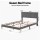 Artiss Queen Upholstered Bed Frame Dark Corduroy Velvet Height Adjustable Headboard Mood Lighting Robust 300kg