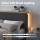 Artiss Queen Upholstered Bed Frame Dark Corduroy Velvet Height Adjustable Headboard Mood Lighting Robust 300kg