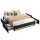 Artiss Queen Upholstered Bed Base with RGB Mood Lighting USB C Charging Station and Four Storage Drawers