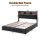 Artiss Double Bed Frame with Gas Lift Storage RGB LED Lights and USB Type‑C Charging Headboard 300kg